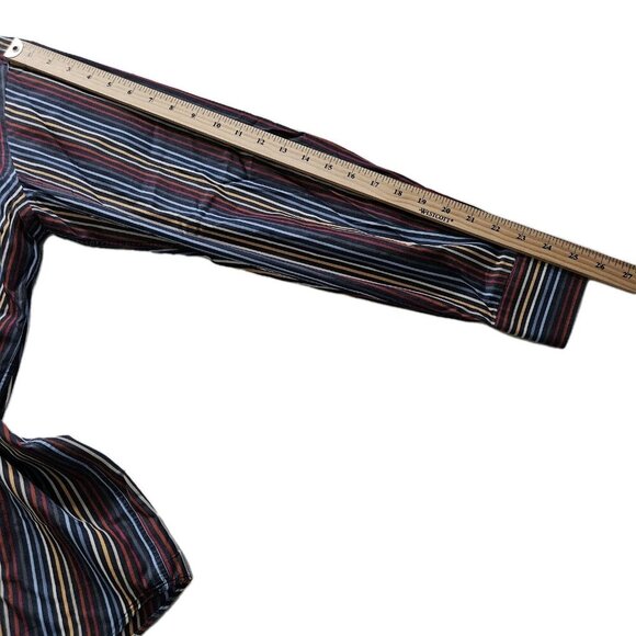 Paul & Shark Yachting Shirt Mens 42/16 Multicolor Stripes LS Collar Cotton FLAW - Picture 6 of 16